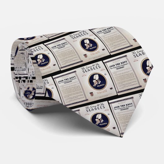 Het lied van de zeebijen stropdas (Opgerold)