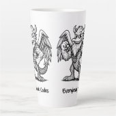 Het lied van Ducks and Dragons Latte Mok (Voorkant)