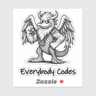 Het lied van eenden en Dra Custom-Cut Vinyl Sticke Sticker