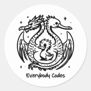 Het Lied van Eenden en Draken Stickers Blad