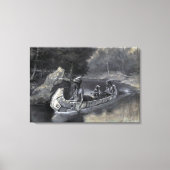 Het lied van Hiawatha: Indiaanse krijger en minnaa Canvas Afdruk (Voorkant)