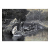 Het lied van Hiawatha: Indiaanse krijger en minnaa Foto Afdruk (Voorkant)