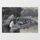 Het lied van Hiawatha: Indiaanse krijger en minnaa Raamsticker (Vel)