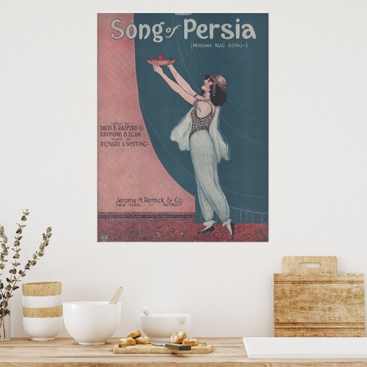 Het lied van Perzië 1922 Poster (Keuken)