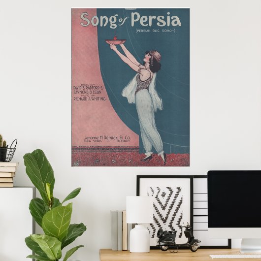 Het lied van Perzië 1922 Poster (Thuiskantoor)