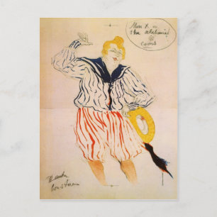 Het liedje van de zeelieden van Toulouse-Lautrec Briefkaart