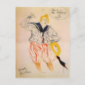 Het liedje van de zeelieden van Toulouse-Lautrec Briefkaart (Voorkant)