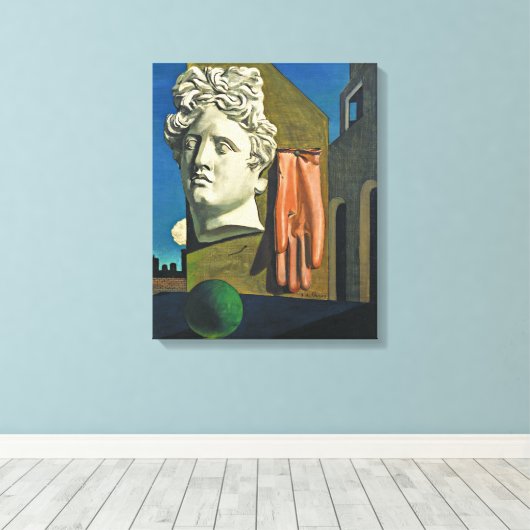 Het liefdeslied | Giorgio de Chirico | Canvas Afdruk (Insitu (Houten vloer))