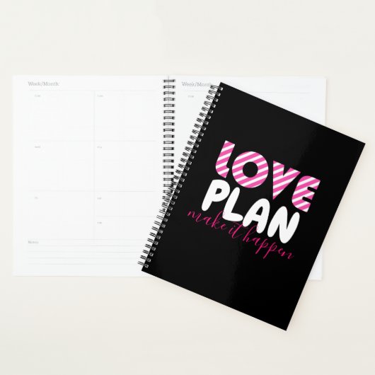Het liefdesplan maakt het Motivatie Citaat Planner (Display)
