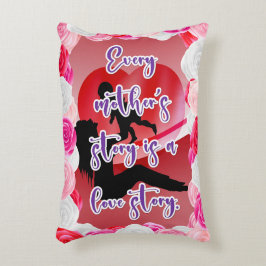 Het liefdesverhaal van een moeder accent kussen