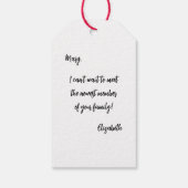 Het liefdesverhaal van een moeder cadeaulabel (Achterkant)