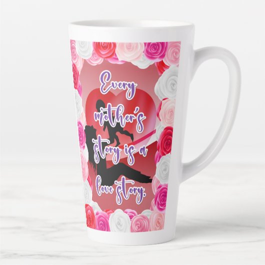 Het liefdesverhaal van een moeder latte mok (Rechts)