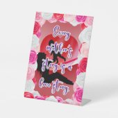 Het liefdesverhaal van een moeder reclamebord met voetstuk (Voorkant)