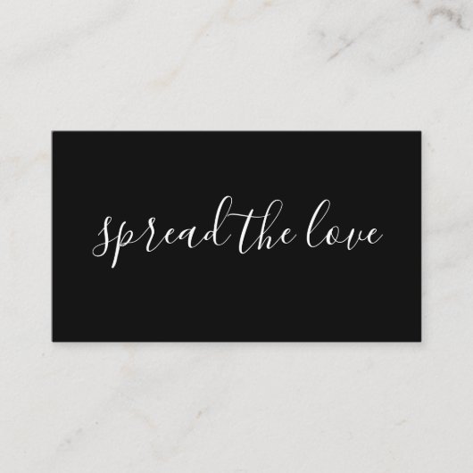 het liefdesverwijzingsprogramma verspreiden aanbevelingskaartje (Voorkant)