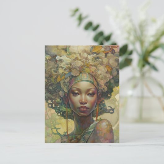 Het liefdevolle hart briefkaart (Staand voorkant)