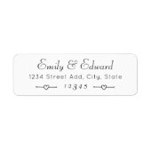 Het liefdevolle hart van de paar namen van het Ber Etiket (Voorkant)