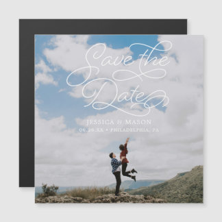 Het liefdevolle huwelijk bewaart de Datasmagneten  Magnetische Uitnodiging