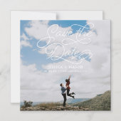 Het liefdevolle huwelijk bewaart de Datasmagneten Magnetische Uitnodiging (Voorkant)