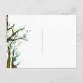 Het liefdevolle Nacht Blauwe Weddenschap sparen de Aankondigingskaart (Achterkant)