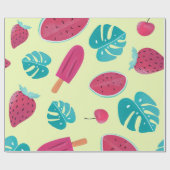 Het liefdevolle tropische model laat de IJse Poppe Cadeaupapier (Vlak)