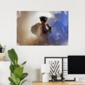 Het liefhebben van Child Guardian Angel die CANVAS Poster (Thuiskantoor)