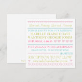 Het liefhebben van de Uitnodiging van de Bieden va (Voorkant / Achterkant)