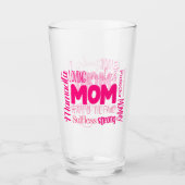 Het liefhebben van een onverdiende mam. glas (Voorkant)