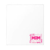 Het liefhebben van een onverdiende mam. notitieblok (Voorkant)