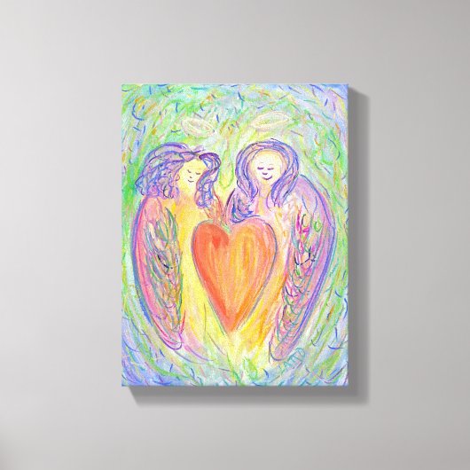 Het liefhebben van Guardian Angels Art Wrapped Can Canvas Afdruk (Voorkant)