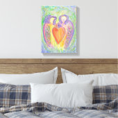 Het liefhebben van Guardian Angels Art Wrapped Can Canvas Afdruk (Insitu (Slaapkamer))