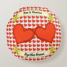 Het liefhebben van Harten Ronde Pijler Rond Kussen