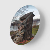 Het liefhebben van het huis ronde klok (Hoek)