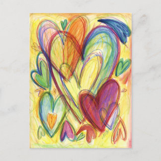 Het liefhebben van het Woorden Kunst Aangepaste No Briefkaart