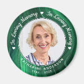 Het liefhebben van Memory Memorial Green Marble Ph Magneet (Voorkant)