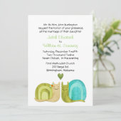 Het liefhebben van Slakken Weddenschap Kaart (Staand voorkant)