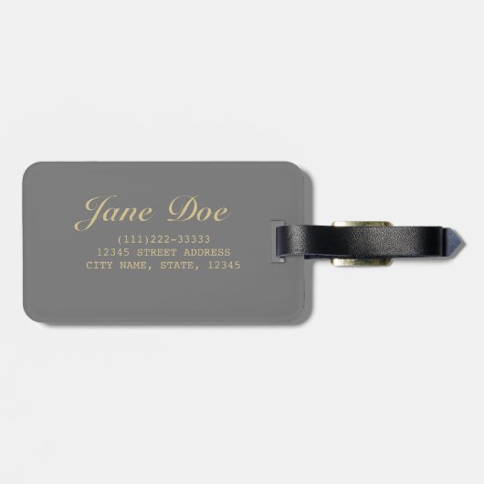 Het liefhebber van de witte wijn Sommelier cadeau Bagagelabel (Achterkant horizontaal)