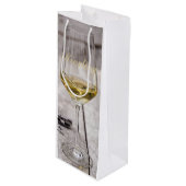 Het liefhebber van de witte wijn Sommelier cadeau Cadeautas (Voorkant Gekanteld)
