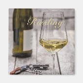 Het liefhebber van de witte wijn Sommelier cadeau Magneet (Voorkant)