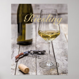 Het liefhebber van de witte wijn Sommelier cadeau Poster
