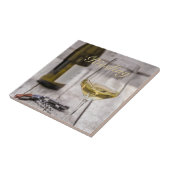 Het liefhebber van de witte wijn Sommelier cadeau Tegeltje (Zijkant)