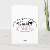 Het Liefje Valentijns van de Poedel van de Feestdagen Kaart (Achterkant)