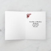 Het Liefje van Kerstmis van bos van de Eekhoorn Feestdagen Kaart (Binnen)