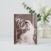 Het liefst  Antiek Bridal Portret Gifts Briefkaart (Staand voorkant)
