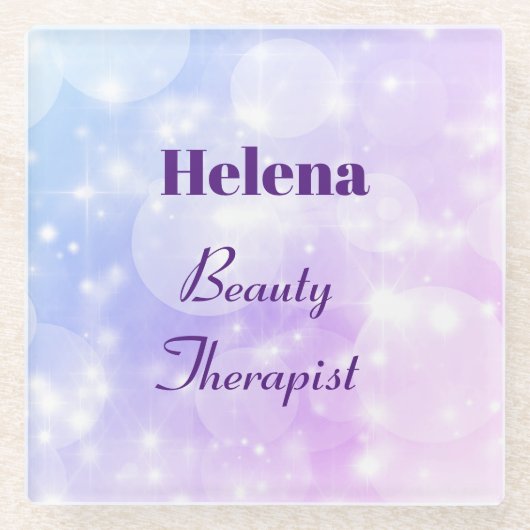 Het liefst gepersonaliseerde ontwerp van de Beauty Glazen Onderzetter (Voorkant)