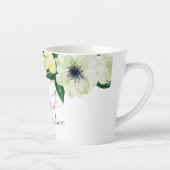 Het liefste grote formaat script en wilde Rozen Latte Mok (Rechts)