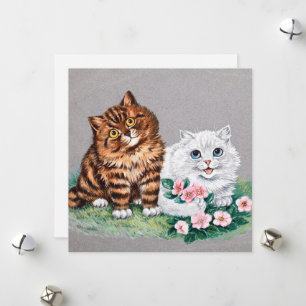 Het liefste paar van Louis William Wain Feestdagenkaart