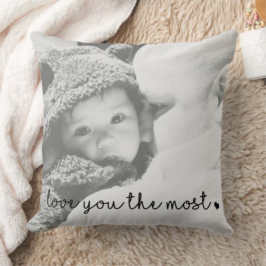 het liefste van je met hart simpele moderne kussen (Deken)