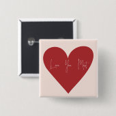 Het liefste van je vierkante button 5,1 cm (Voorkant /achterkant)