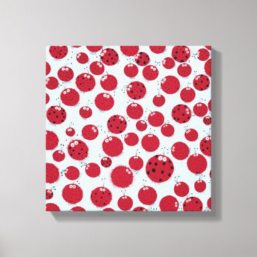 Het Lieveheersbeestje Feest Canvas Afdruk (Voorkant)
