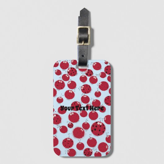 Het Lieveheersbeestje Feestje Bagagelabel (Voorkant (verticaal))